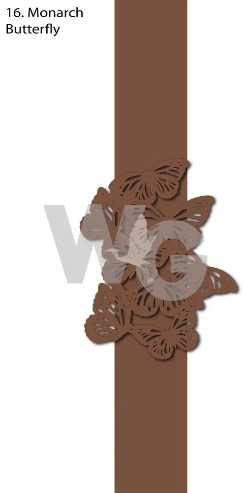 Powder Coated Aluminum Designs Monarch Butterfly