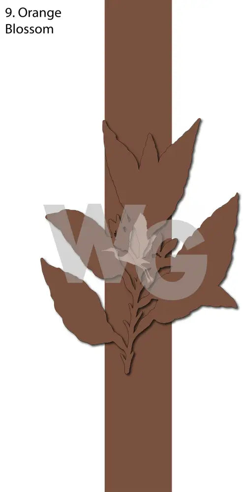 Powder Coated Aluminum Designs Orange Blossum