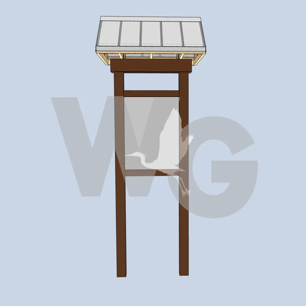 Sheltered Gable Kiosk 2 (Aluminum/Steel)