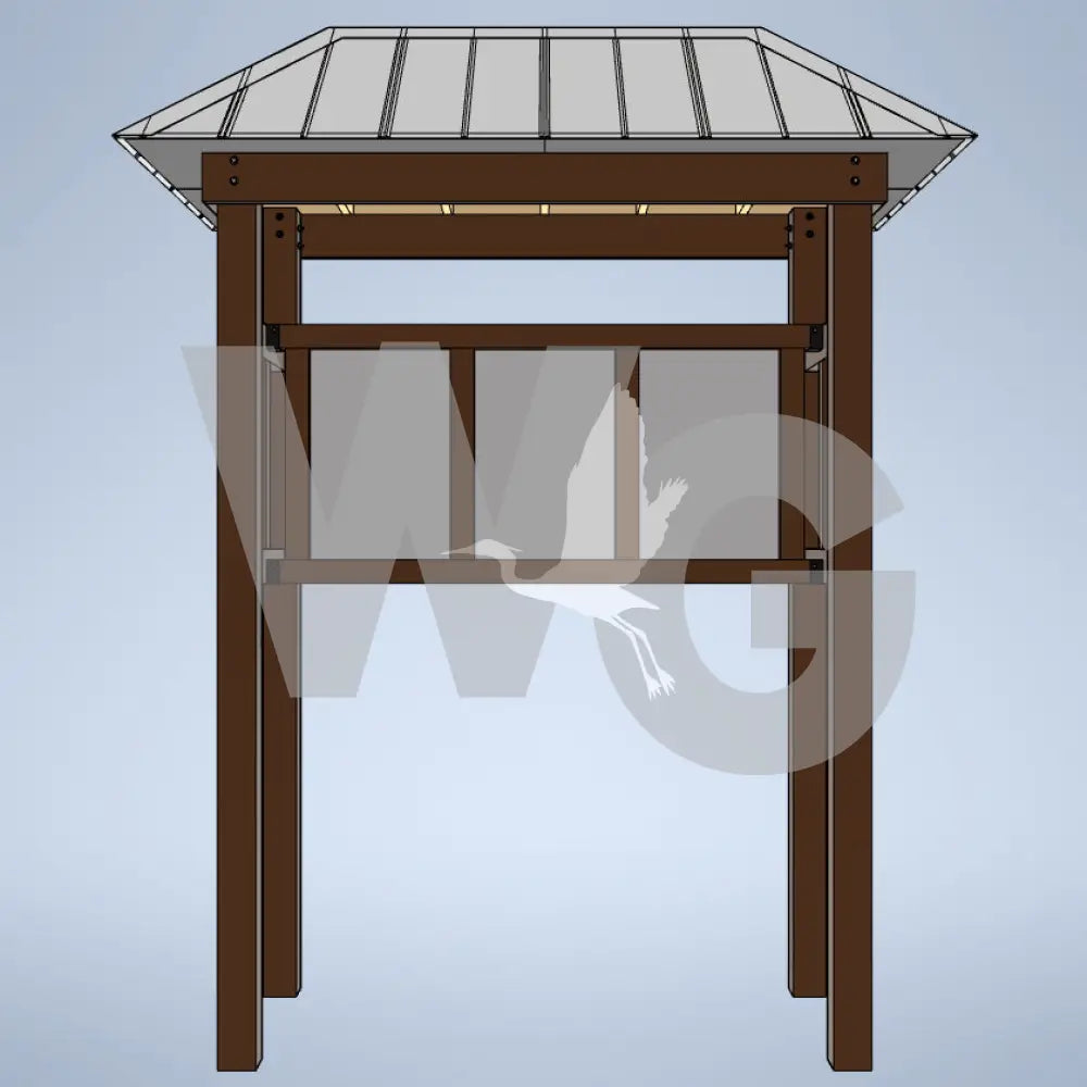 Sheltered Kiosk 3 (Aluminum/Steel)