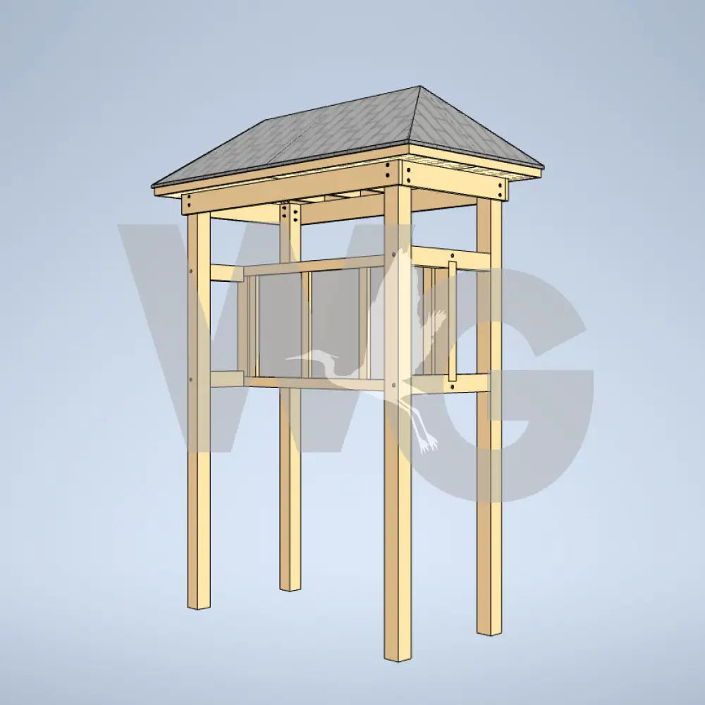 Sheltered Kiosk 3 (Wood/Recycled Lumber)