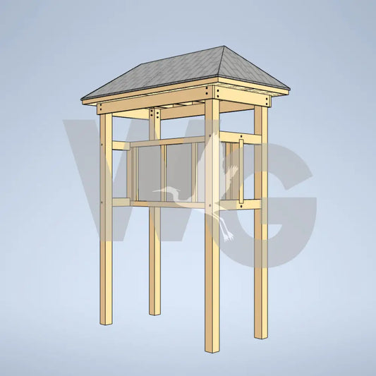 Sheltered Kiosk 6 (Wood/Recycled Lumber)