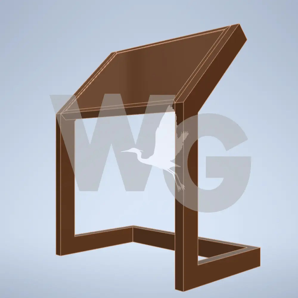 Sled Wayside Exhibit Mount (Aluminum/Steel)