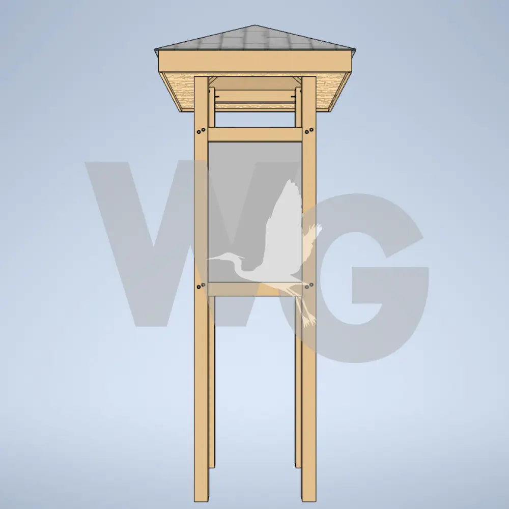 Towne Center Kiosk (Wood/Recycled Lumber)