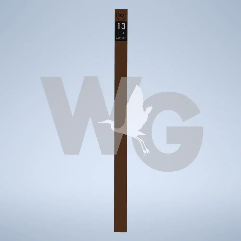 Trail Name/Marker Wayside Exhibit Mount (Aluminum/Steel)