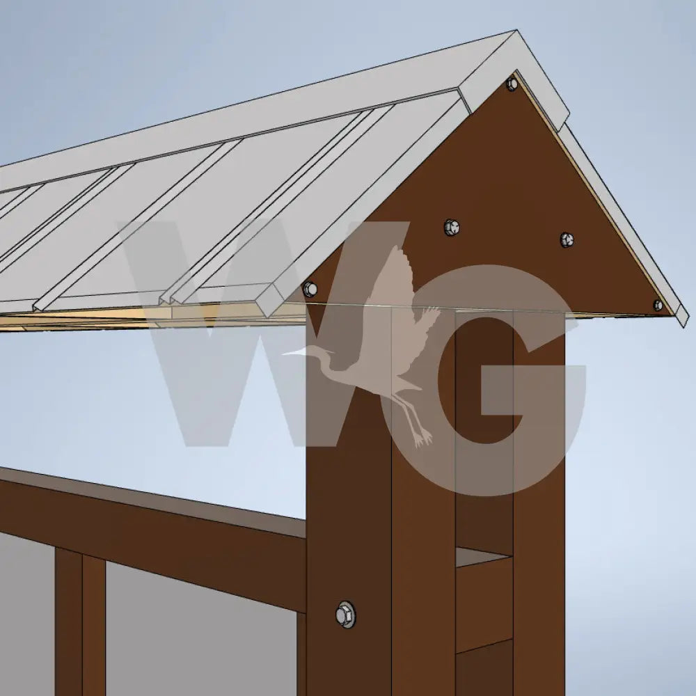 Trailhead Three Panel Kiosk (Aluminum/steel)