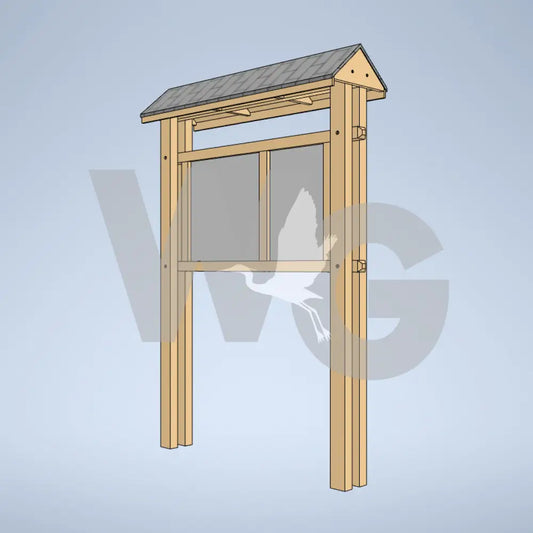 Trailhead Kiosk 3 (Wood/Recycled Lumber)