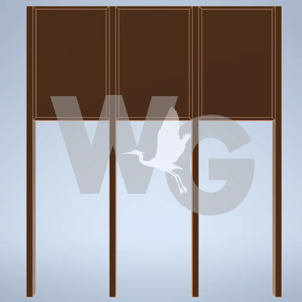 Triple Upright Wayside Exhibit Mount (Aluminum/Steel)