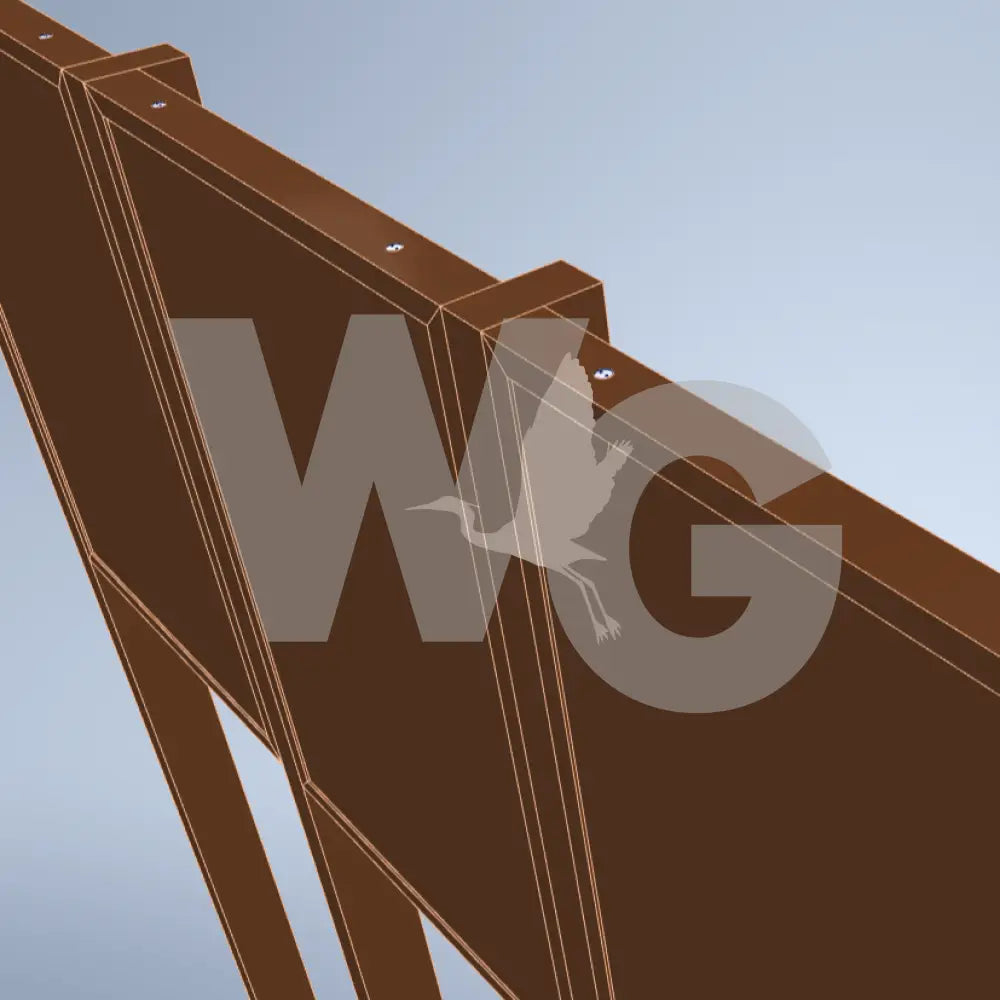 Triple Upright Wayside Exhibit Mount (Aluminum/Steel)