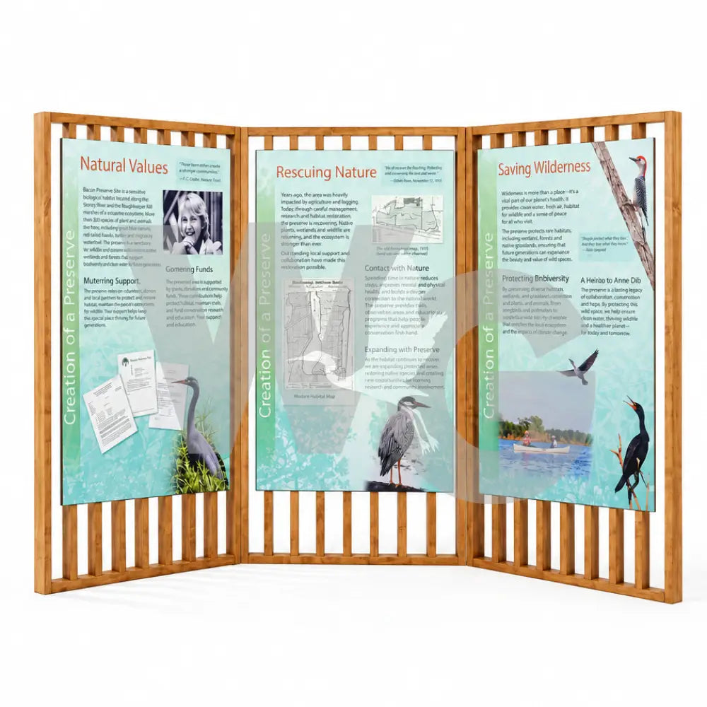 Upright Slat 3 Interactive Exhibit