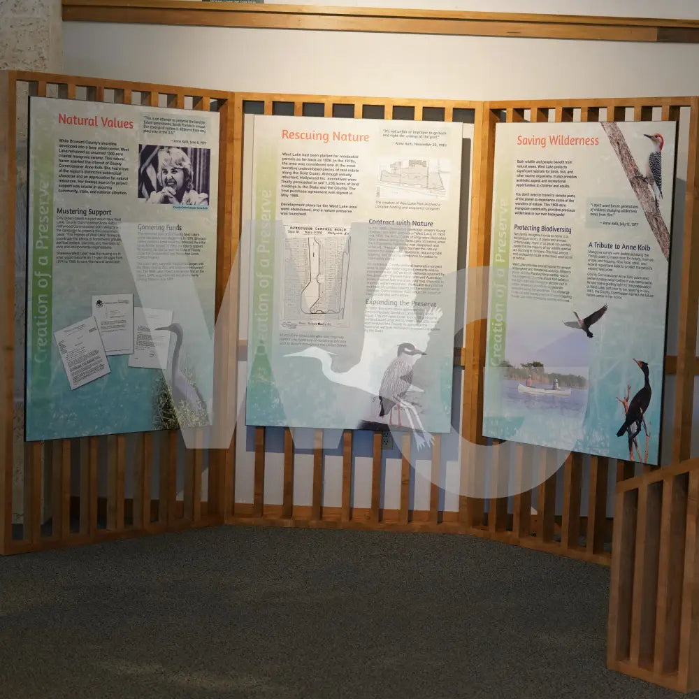 Upright Slat 3 Interactive Exhibit