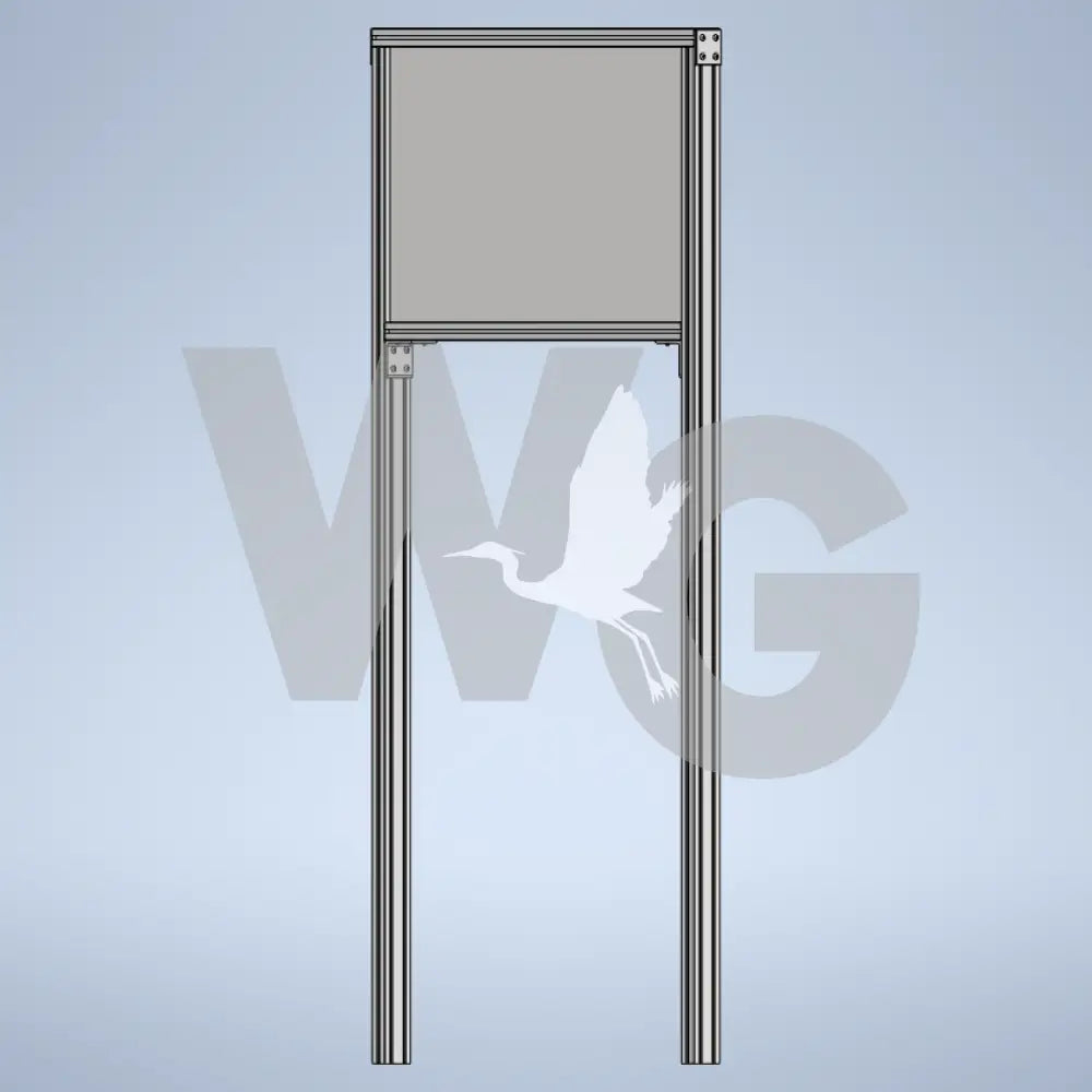 Upright Wayside Exhibit Mount (Aluminum Extrusion)