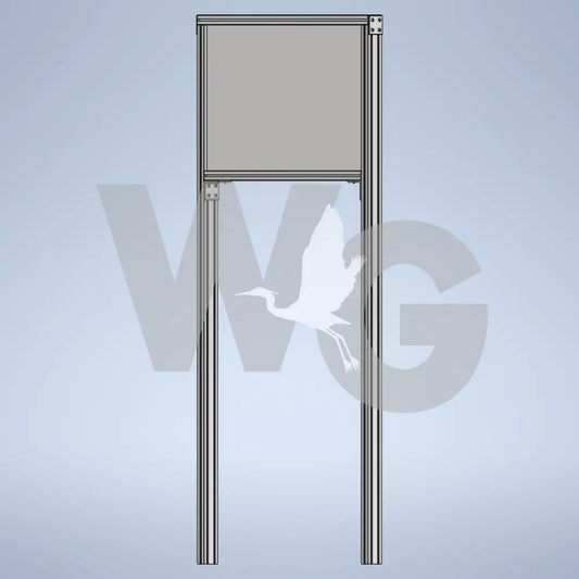 Upright Wayside Exhibit Mount (Aluminum Extrusion)