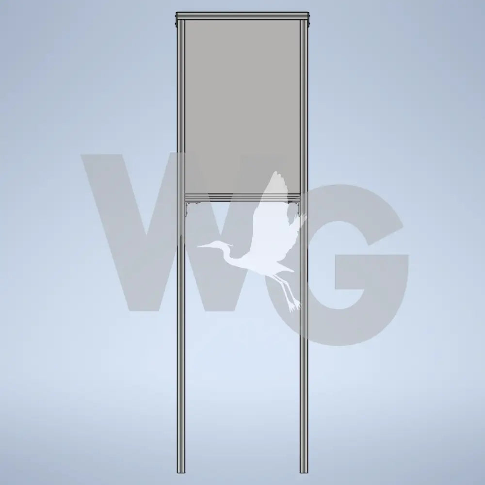 Upright Wayside Exhibit Mount (Aluminum Extrusion)