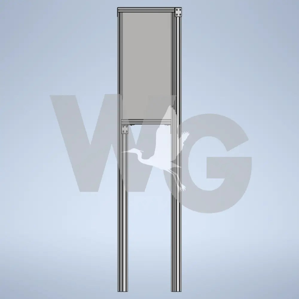 Upright Wayside Exhibit Mount (Aluminum Extrusion)