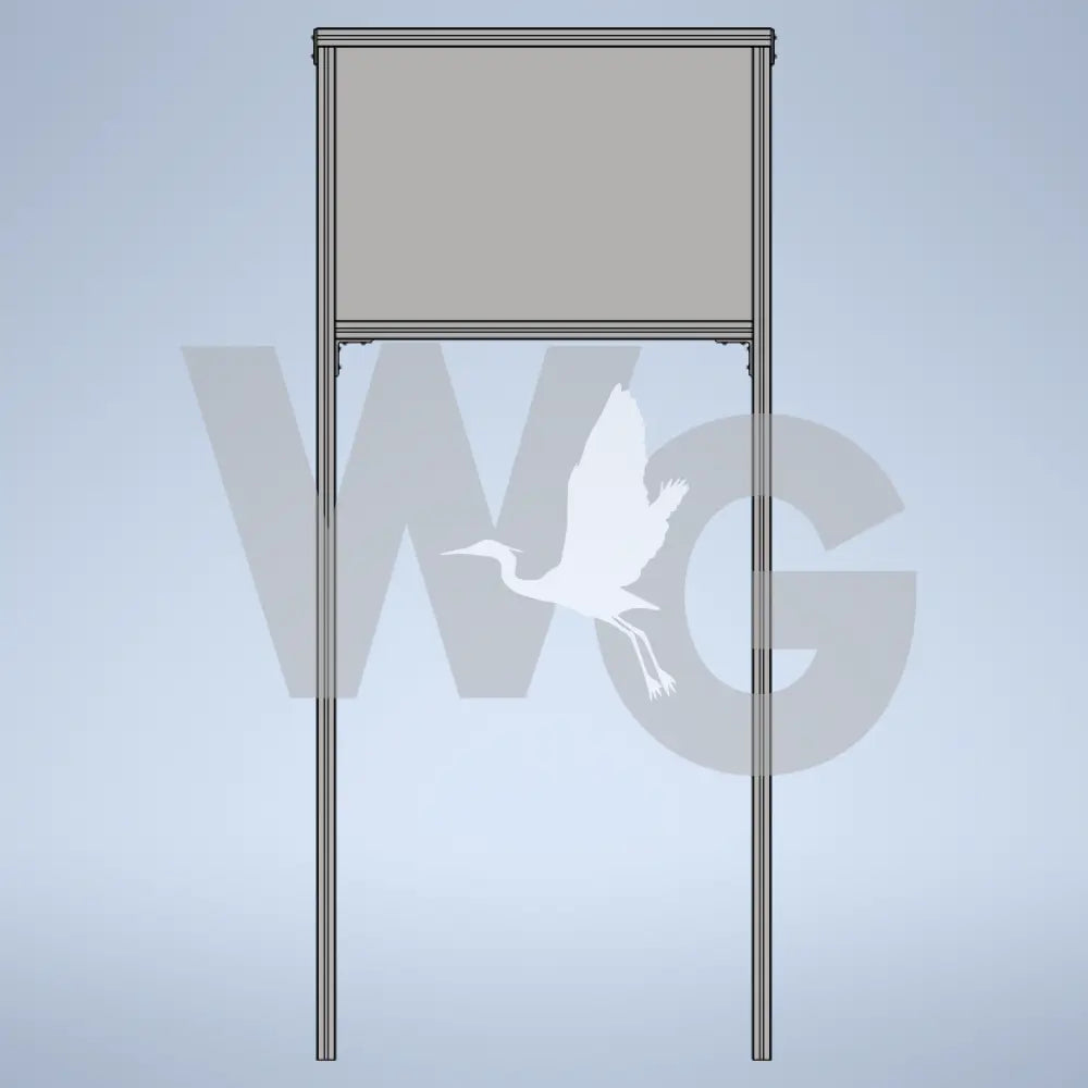 Upright Wayside Exhibit Mount (Aluminum Extrusion)