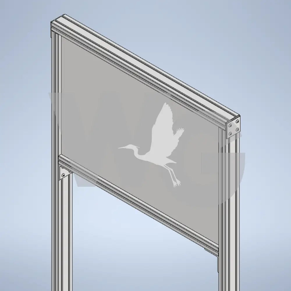 Upright Wayside Exhibit Mount (Aluminum Extrusion)