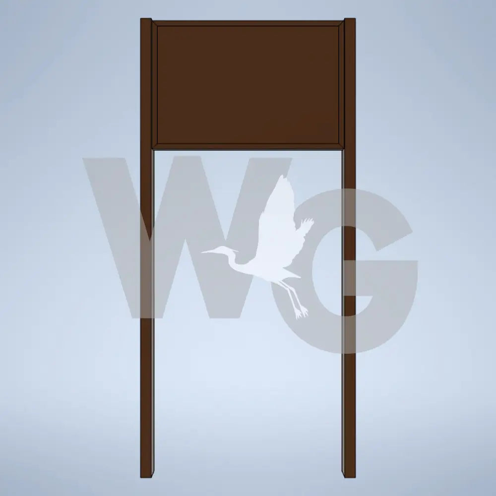 Upright Wayside Exhibit Mount (Aluminum/Steel)