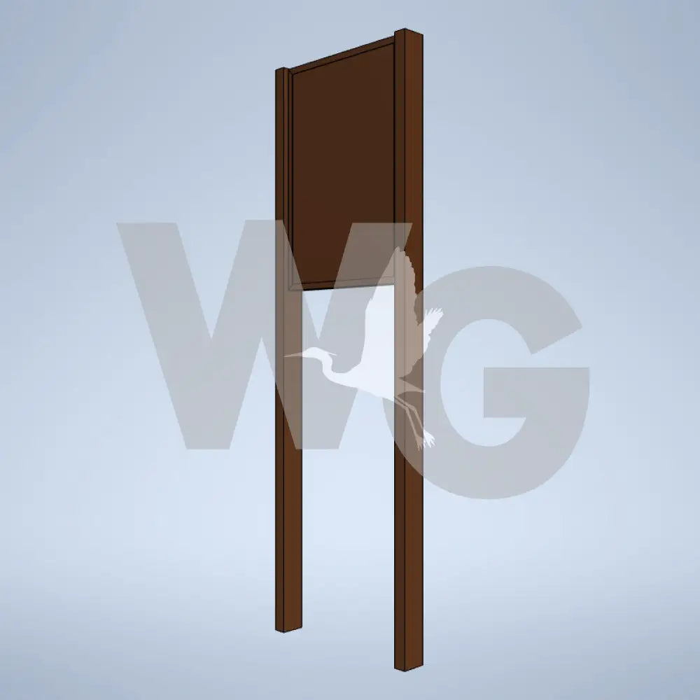 Upright Wayside Exhibit Mount (Aluminum/Steel)