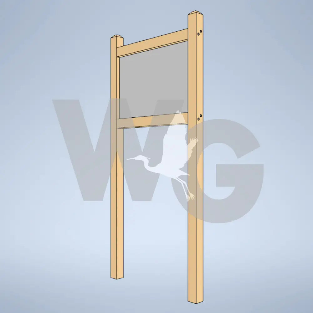 Upright Wayside Exhibit Mounts (Wood/Recycled Lumber)