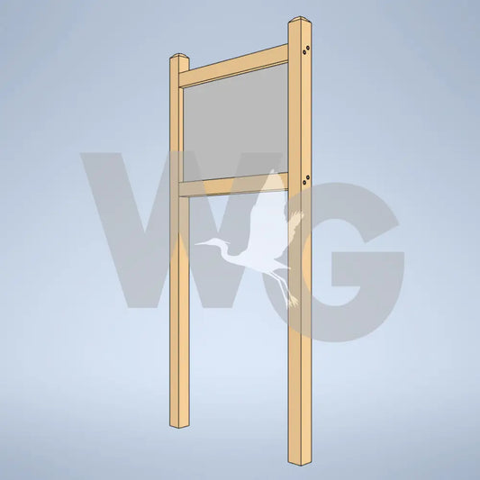 Upright Wayside Exhibit Mounts (Wood/Recycled Lumber)