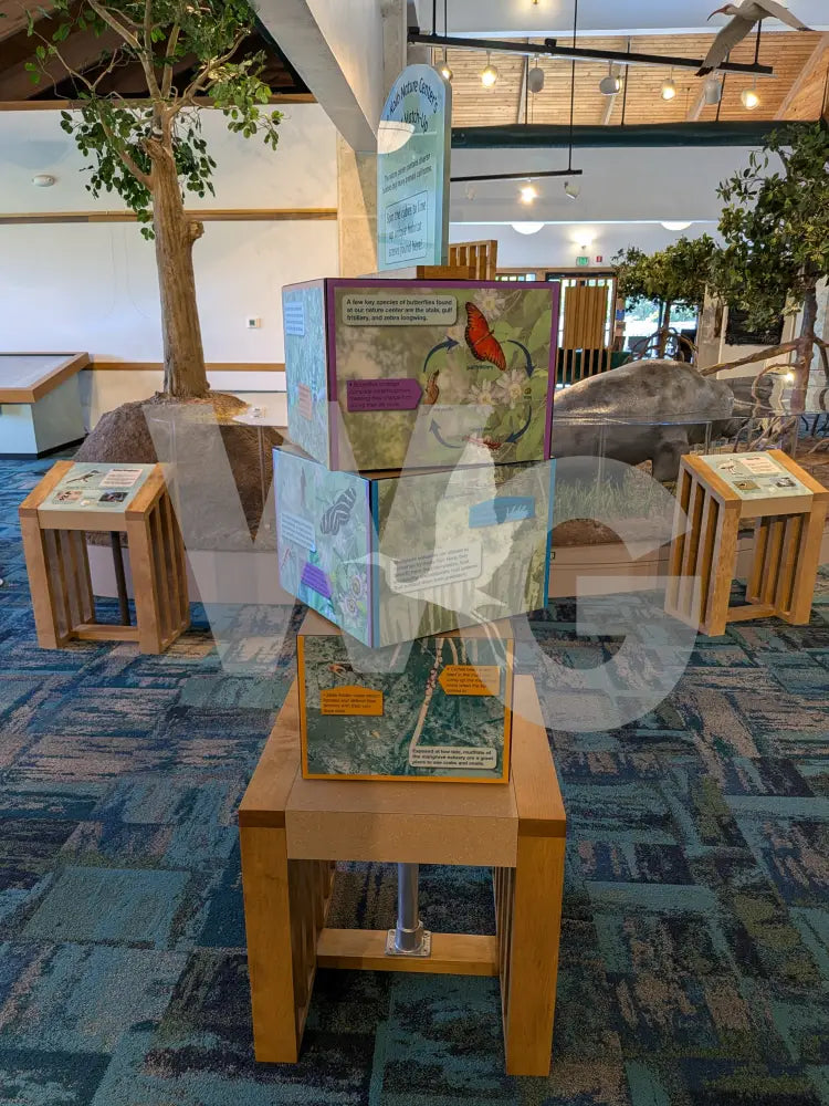 Vertical Spin Cube Exhibit