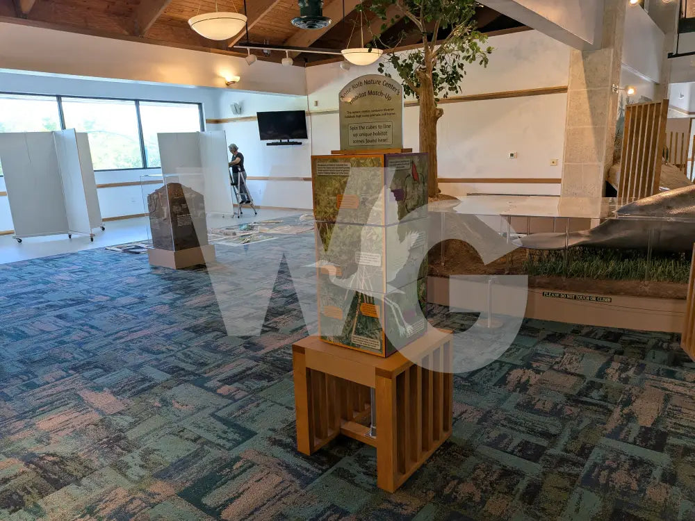 Vertical Spin Cube Exhibit