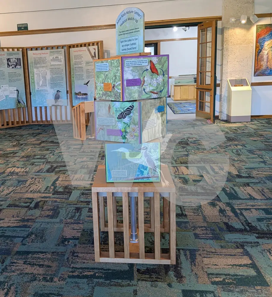 Vertical Spin Cube Exhibit