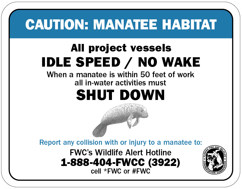 Caution: Manatee Habitat
