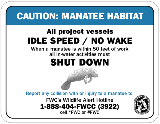 Caution: Manatee Habitat